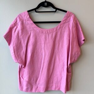 Madewell XL Pink Women's linen blouse